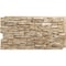 Ekena Millwork 45 3/4"W x 24 1/2"H x 1 1/4"D Canyon Ridge Stacked Stone StoneWall Faux Stone Siding Panel Sandstone PNU24X48CNSD - alternate 1
